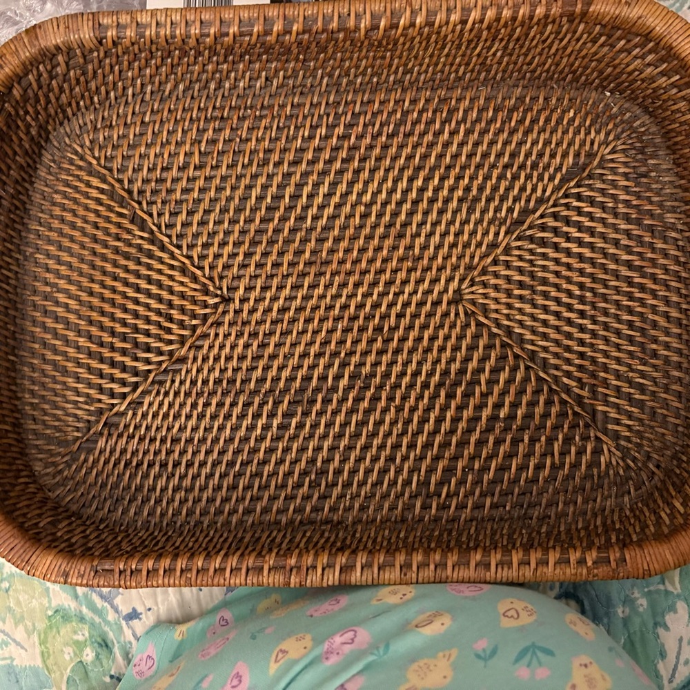 Pampered Chef WOVEN SELECTIONS, Rectangular serving basket for Casserole.